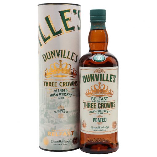Dunvilles Three Crowns Peated Irish Whiskey