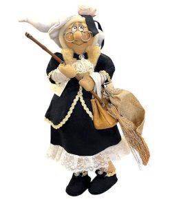 Befana Vestito Nero e Pizzo